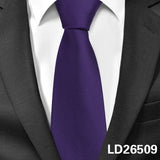 Solid Ties Men's Casual Skinny Neck Tie Gravatas Neckties Corbatas 6 cm Width Groom Tie For Party MartLion LD26509  