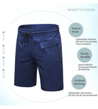 Running Shorts Men's Training Marathon Quick Dry Fitness Gym Sport Shorts With Front Back Pocket Basketball Mart Lion   