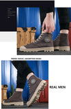  Autumn Early Winter Shoes Men's Casual Sneakers Canvas Sneakers Hard Thick Sole Black KA1009 MartLion - Mart Lion
