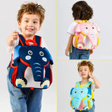 3D Pink Elephant School Bags for Girls Designer Cartoon Animals Schoolbag Waterproof Children School Backpacks mochila infantil MartLion   