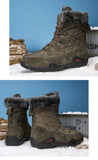 Winter High Help Men's Snow Boots Waterproof Fur Thick Plush Warm Ankle Mart Lion   