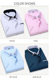 Summer Shirt Men's Short Sleeves Button Up Shirt Turn-down Collar Casual Clothing Mart Lion   