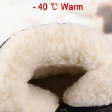 Men's Winter Boots Winter Shoes Snow waterproof non-slip thick fur warm unisex Women Winter degrees MartLion   