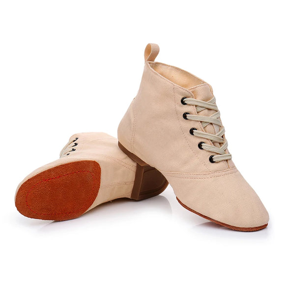 Jazz Dance Shoes Canvas Women Girls Ballroom Modern Tango Performance MartLion   