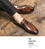 Luxury Oxford Men's Shoes Leather Breathable Rubber Formal Dress Office Wedding Flats Footwear MartLion   