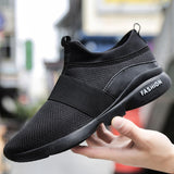 Men's Sneakers Slip-On Shoes Lightweight Breathable Footwear Casual Sport Mesh Jogging Mart Lion   
