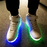 Men's Led Shoes USB Rechargeable Nice Luminous Sneakers Women Party Adult Wedding Glowing MartLion   