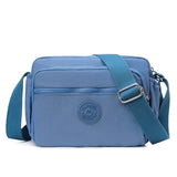 Women Oxford Crossbody Bag Tote Messenger Handbag Travel Shopper Top-handle Shoulder Mart Lion Blue  