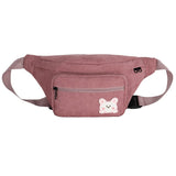 Waist Bags For Women Young Girl Casual Chest Canvas Fanny Pack Sport Leisure Crossbody Chest Female Phone Pouch Mart Lion Pink waist bag  