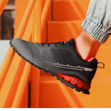 Breathable Mesh Trailing Running Shoes Men's Anti Slip Running Sneakers Outdoor Walking Footwears Mart Lion   