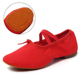 Ballet Dance Shoes for Woman Girls Ladies Practise Latin Dance Shoes Ballroom Modern Tango Jazz Dancing Shoes Salsa Hipposeus MartLion Red A 34 CHINA