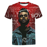 The Weeknd 3D Print T Shirt Unisex Casual Short Sleeve Hip Hop Men's Women Streetwear Oversized