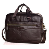 Men's Genuine Leather Handbags Casual Leather Laptop Bags Travel Messenger Crossbody Shoulder Mart Lion Light Coffee 27 China 