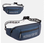  Sports Running Waist Bags Unisex Hip Hop Belt Pack Reflective Strip Nylon Wterproof Chest Messenger Pouch Men's Short Trip Mart Lion - Mart Lion