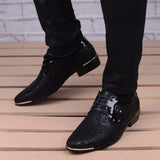Men's Dress Shoes Clould Patent Leather Wedding Oxford Lace-Up Office Suit Casual Zapatillas Hombre MartLion   