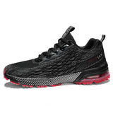 Running Shoes Men's Lightweight Designer Mesh Sneakers Lace-Up Male Outdoor Sports Tennis MartLion Black 39 