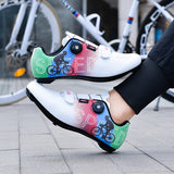 cycling shoes men's road Bicycle breathable self-locking Biking outdoor Sneakers Mart Lion   