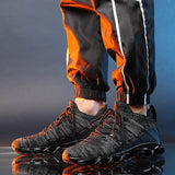 Breathable Mesh Casual Lightweight Sneakers Men's Shoes Outdoor Hard-Wearing Walking Flat Mart Lion   