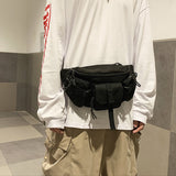 Unisex Waist Bags Men's Trend Chest Bag Nylon Waterproof Crossbody Multifunctional Waist Pack Belt Pack Mart Lion   