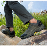 Winter Men Leather Casual Shoes Women Warm Fur Sneakers Lace Up Adult Footwear Plush Summer Walking Footwear Black Sole MartLion