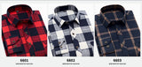 Fall Smart Casual Men's Flannel Plaid Shirt Brand Office Long Sleeve Shirt Clothes Mart Lion   