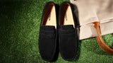 Men's Leather Loafers Casual Shoes Moccasins Slip On Flats Driving Mart Lion   