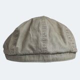Washed Cotton Newsboy Cap Peaky Octagonal Hat Vintage Casual Cap Solid Berets Visor Gatsby Flat Ivy Hat MartLion   