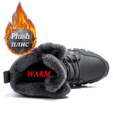 Winter Waterproof Women Men's Boots Snow Warm Non-slip Combat Women's Military Battle Mart Lion   