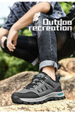 Men's Casual Shoes Outdoor Waterproof Hiking Non-slip Couples Sneakers Lace Up Flats Leather Loafers Mart Lion   