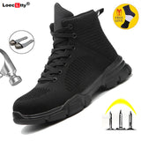 Sneakers Men's Work-Shoes Steel Toe-Protective Puncture-Proof Anti-Smashing Outdoor MartLion   