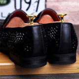 Movechain Arrive Men's Genuine Leather Loafers Casual Shoes Rhinestone Driving Flats Dress Wedding Mart Lion   