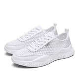 Men's Casual Breathable Mesh Sports Shoes Non Slip Hollow Walking Light Summer Mart Lion Ivory 39 