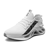 Harajuku Soft Leisure Mesh Men's Outdoor Walking Shoes Sport Sneaker Casual Training Zapatillas Mart Lion XZ2013-White 8 