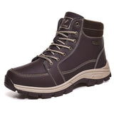 Men's Hiking Boots Trekking Shoes Sneakers Outdoor Nonslip Mountain Climbing Hunting Waterproof Tactical Mart Lion Fur Brown 39 