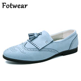 Fotwear Men's Dress Shoes Wedding Brogues Blue Black Tassel Dress Loafers Office Slip Mart Lion   