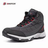 Baasploa Winter Men's Outdoor Shoes Hiking Waterproof Non-Slip Camping Safety Sneakers Casual Boots Walking Warm MartLion 114701-HU 41 