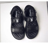 Summer Shoes Men's Beach Sandals Thick Sole Soft Black Non-slip Footwear MartLion   