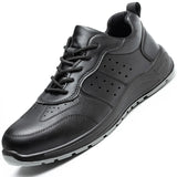 Work Safety Shoes Indestructible Work Sneakers Men's Waterproof Protective Puncture-Proof Security Footwear MartLion 198-black mesh 45 