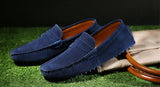 Men's Leather Loafers Casual Shoes Moccasins Slip On Flats Driving Mart Lion   