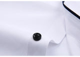 Men's Basic Standard-fit Long Sleeve Dress Shirt Solid/striped Formal White Work Office Classic Mart Lion   