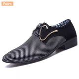 Spring Autumn Men's Casual Shoes Breathable Lace-Up Flats Shoes Wear Dress Mart Lion   