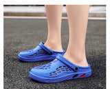 Men's Summer Shoes Sandals Holes Hollow Breathable Flip Flops Clogs Beach Slippers Zapatos Mart Lion   