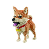 Cartoon Animal Building Blocks Creative Pet Dog And Cat Assembly Toy DIY Educational Puzzle Parent-Child Interactive Toy Mart Lion   