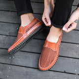 Men's Casual Shoes Summer Style Mesh Flats Loafer Creepers Casual High-End Very Mart Lion   