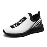 Off-Bound Men's Sport Shoes Knit Tennis Running Breathable Casual Sneakers Designed Light Trainers Walking Mart Lion Black 35 