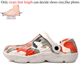 Men's Clogs Beach Sandals Summer Casual Garden Shoes Clog Lightweight MartLion WhiteOrange 39 