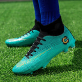 Men's  Soccer Shoes Unisex Football Cleats Ankle Boots Students Training Sneakers Kids Outdoor Sports Mart Lion see chart 1 35 