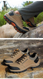 Winter Men Leather Casual Shoes Women Warm Fur Sneakers Lace Up Adult Footwear Plush Summer Walking Footwear Black Sole MartLion