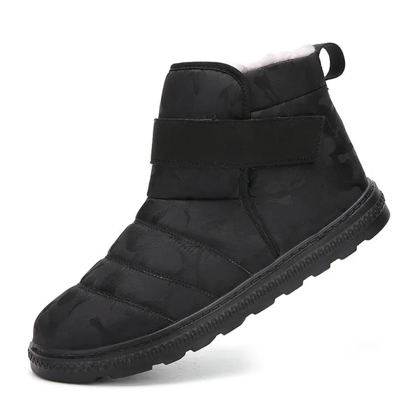  Winter Ankle Waterproof Lightweight Snow Boots Men's Plush Warm Shoes Botines Hombre MartLion - Mart Lion