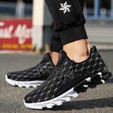 Summer Men's Sport Shoes Blade Tennis Running Breathable Mesh Casual Sneakers Light Trainers Walking Mart Lion   